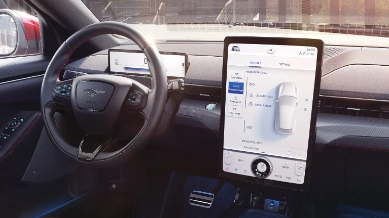 Ford Mustang Much E display