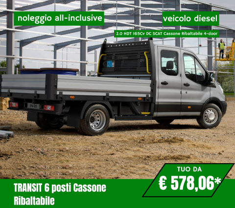 Transit 6 Posti Cassone Ribaltabile 480 X 426 Noleggio Cv Marzo