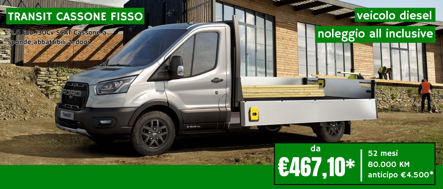 Transit Cassone Fisso 1440 X 616 Noleggio Cv Marzo