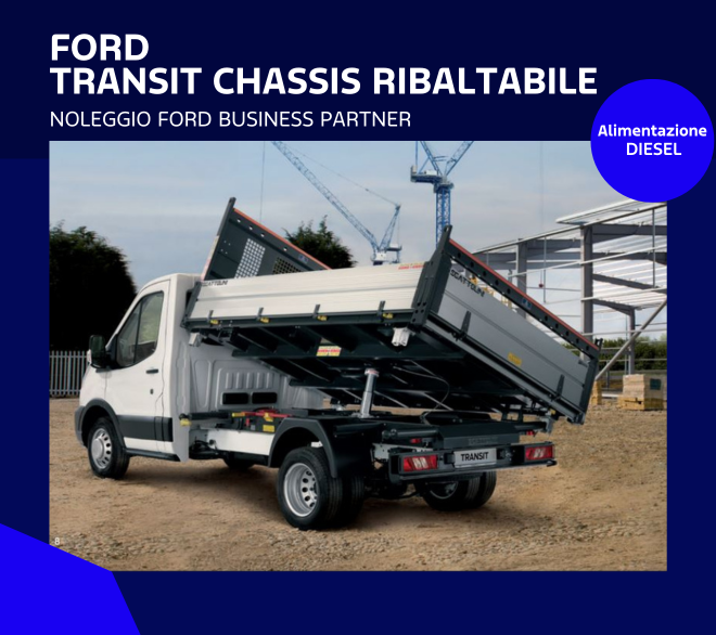 Nuovo Transit Chassis Ribaltabile