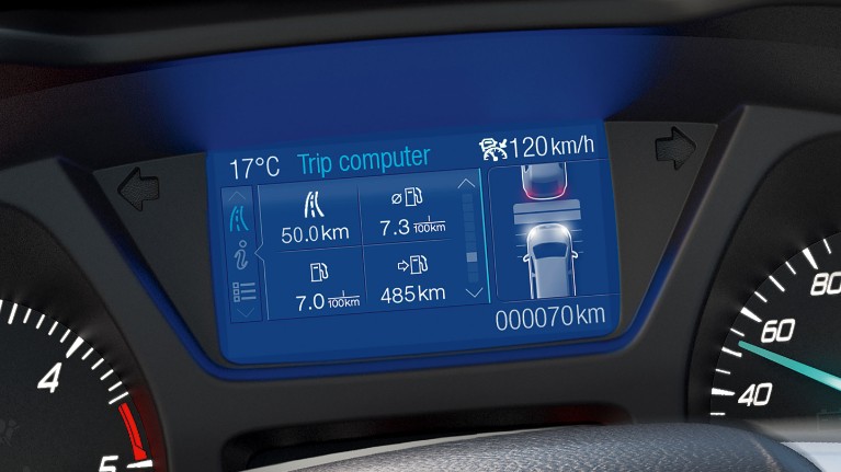 Ford Transit Minibus display